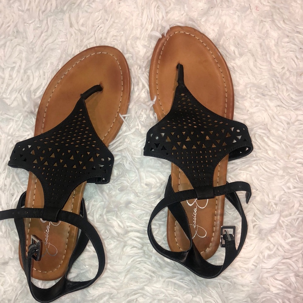 Jessica Simpson black sandals